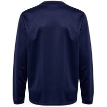 hummel Sport-Langarmshirt hmlESSENTIAL Sweatshirt (Interlock-Stoff) marineblau Kinder