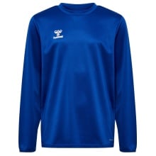 hummel Sport-Langarmshirt hmlESSENTIAL Sweatshirt (Interlock-Stoff) dunkelblau Kinder