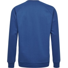 hummel Pullover Basic hmlGO Cotton Sweatshirt Big Logo (Baumwolle) dunkelblau Kinder