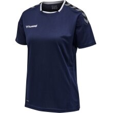 hummel Sport-Shirt hmlAUTHENTIC Poly Jersey (leichter Jerseystoff) Kurzarm marineblau Damen