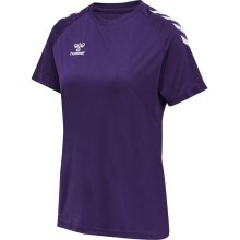 hummel Sport-Shirt hmlCORE XK Core Poly (Interlock-Stoff) Kurzarm violett/weiss Damen