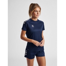 hummel Sport-Shirt hmlCORE XK Core Poly (Interlock-Stoff) Kurzarm marineblau Damen