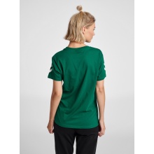 hummel Sport/Freizeit-Shirt hmlGO Cotton (Baumwolle) Kurzarm dunkelgrün Damen
