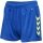 hummel Sporthose hmlCORE XK Poly Shorts (robuster Doppelstrick, ohne Seitentaschen) kurz blau/gelb Damen
