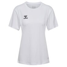 hummel Sport-Shirt hmlESSENTIAL (100% rec. Polyester) Kurzarm weiss Damen