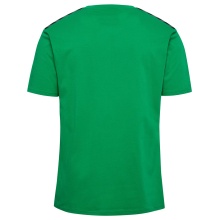 hummel Sport-Tshirt hmlAUTHENTIC CO (100% Baumwolle) Kurzarm grün Herren