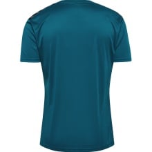 hummel Sport-Tshirt hmlAUTHENTIC Jersey (100% Polyester) Kurzarm coralblau/limegrün Herren