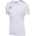 hummel Sport-Tshirt hmlAUTHENTIC Jersey (100% Polyester) Kurzarm weiss/schwarz Herren