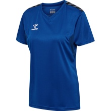 hummel Sport-Shirt hmlAUTHENTIC Jersey (100% Polyester) Kurzarm dunkelblau Damen