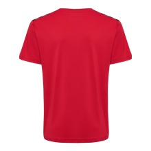 hummel Sport-Tshirt hmlAUTHENTIC Jersey (100% Polyester) Kurzarm rot Kinder