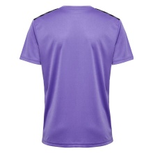 hummel Sport-Tshirt hmlAUTHENTIC Jersey (100% Polyester) Kurzarm violett/schwarz Kinder