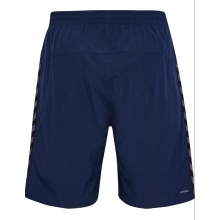 hummel Sporthose hmlAUTHENTIC Woven Shorts (mit Reißverschlusstaschen) kurz marineblau Herren
