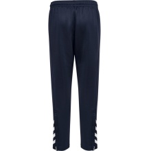 hummel Sporthose hmlCORE XK Poly Pants (Polyester-Sweatstoff, mit Reißverschlusstaschen) Lang marineblau Kinder