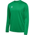 hummel Sport-Langarmshirt hmlESSENTIAL Sweatshirt (Interlock-Stoff) grün Herren