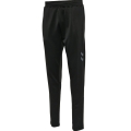 hummel Trainingshose hmlQ4 Poly Pant (Interlock-Stoff) lang schwarz Herren