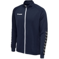 hummel Sport-Trainingsjacke hmlAUTHENTIC Poly Zip (gestrickter Polyester, mit Reißverschlusstaschen) marineblau Herren