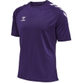 hummel Sport-Tshirt hmlCORE XK Core Poly (Interlock-Stoff) Kurzarm violett/weiss Herren