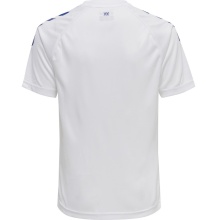 hummel Sport-Tshirt hmlCORE XK Core Poly (Interlock-Stoff) Kurzarm weiss/blau Kinder