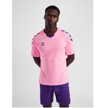 hummel Sport-Tshirt hmlCORE XK Poly Jersey (robuster Doppelstrick) Kurzarm pink Herren