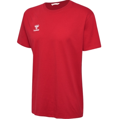 hummel Sport/Freizeit-Tshirt hmlGO 2.0 (Bio-Baumwolle, klassisch Design) Kurzarm rot Herren