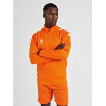 hummel Sport-Trainingsjacke hmlCORE XK Poly Zip Sweat (Polyester-Sweatstoff, Front-Reißverschluss) orange Herren