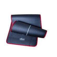 oko Fitness-/Yogamatte (verstärkt) schwarz/rot 183x61x1,5cm