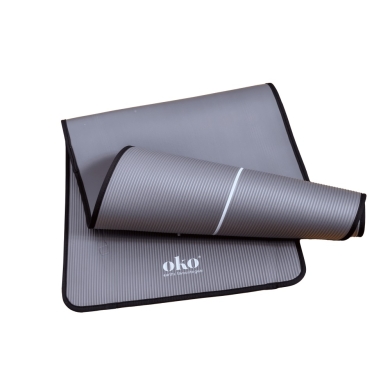 oko Fitness-/Yogamatte (verstärkt) grau 183x61x0,8cm