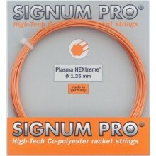 Signum Pro Tennissaite Plasma Hextreme (Haltbarkeit+Spin) orange 12m Set
