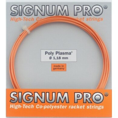 Signum Pro Tennissaite Poly Plasma (Haltbarkeit) orange 12m Set