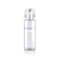 soulbottles Trinkflasche lei(s)tungswasser Glas (Glasflasche, Keramikdeckel, Edelstahlbügel) 600ml transparent