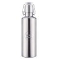 soulbottles Trinkflasche steel insulated Plain (Edelstahl, Edelstahlbügel, Keramikdeckel) 600ml grau