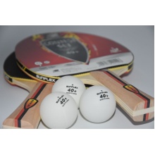 Sunflex Tischtennisschläger SET CONTEST (2x Schläger + 3x Bälle) - 1 Set