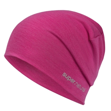 super natural Mütze Everyday Beanie (Merino-Mix) fuchsia - 1 Stück