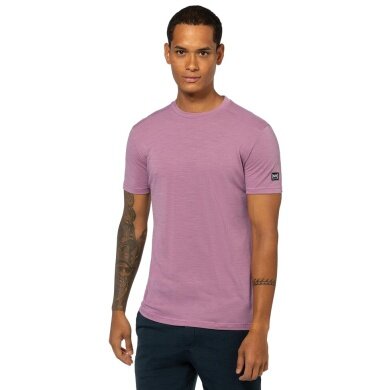 super natural Freizeit-Tshirt Essential (Merino-Mix) orchidpink Herren