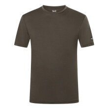 super natural Funktionsunterwäsche Tshirt Sierra140 Tee (Merino-Mix, Feuchtigkeitstransport) braungrün Herren