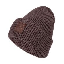 super natural Wintermütze Krissini Beanie (angenehmes Tragegefühl) dunkelbraun Damen - 1 Stück