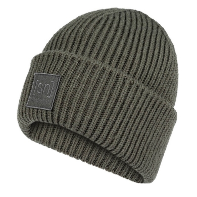 super natural Wintermütze Krissini Beanie (angenehmes Tragegefühl) braungrün Damen - 1 Stück