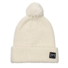 super natural Wintermütze Pom Beanie mit Bommel weiss Damen - 1 Stück