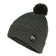 super natural Wintermütze Pom Beanie mit Bommel braungrün Damen - 1 Stück