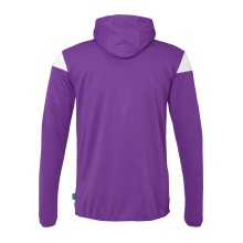 uhlsport Kapuzenjacke Squad 27 Track (Full-Zip) violett/weiss Kinder