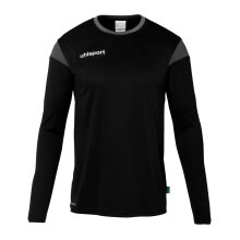 uhlsport Langarmshirt Squad 27 (100% Polyester) schwarz/anthrazitgrau Herren