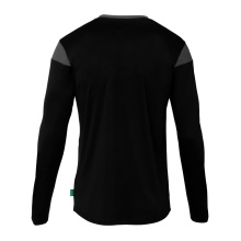 uhlsport Langarmshirt Squad 27 (100% Polyester) schwarz/anthrazitgrau Herren