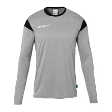 uhlsport Langarmshirt Squad 27 (100% Polyester) dunkelgrau/schwarz Herren