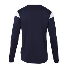 uhlsport Langarmshirt Squad 27 (100% Polyester) marineblau/weiss Herren