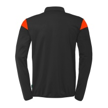 uhlsport Langarmshirt Ziptop Squad 27 (Stehkragen) schwarz/orange Kinder