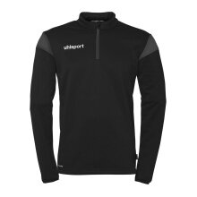 uhlsport Langarmshirt Ziptop Squad 27 (Stehkragen) schwarz/anthrazitgrau Herren