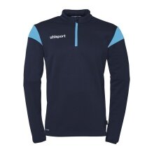 uhlsport Langarmshirt Ziptop Squad 27 (Stehkragen) marineblau/skyblau Herren