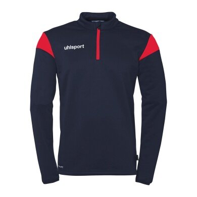 uhlsport Langarmshirt Ziptop Squad 27 (Stehkragen) marineblau/rot Kinder