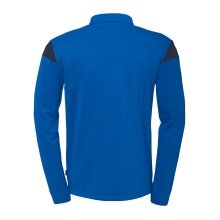 uhlsport Langarmshirt Ziptop Squad 27 (Stehkragen) azurblau/marineblau Kinder