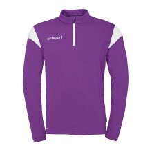 uhlsport Langarmshirt Ziptop Squad 27 (Stehkragen) violett/weiss Kinder